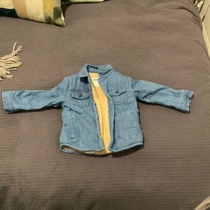 Sherpa lined denim jacket
